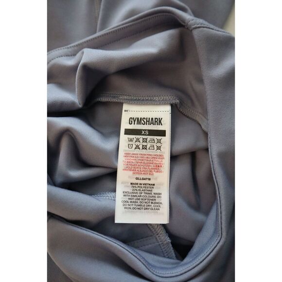 Gymshark GLLG4716 Women's Sz XS Light Blue High Rise Training Cropped Leggings - Picture 3 of 7